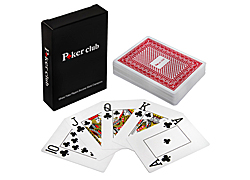Карты для покера Poker Club – красная рубашка