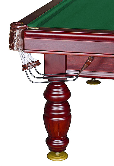 Бильярдный стол для русского бильярда “Дебют” 12 футов, махагон, плита 25мм, 8 ног